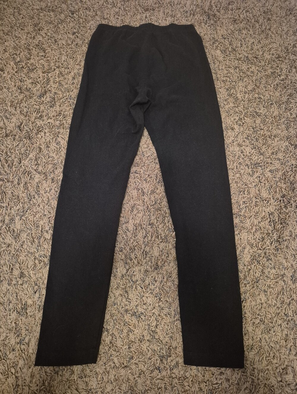 Cat & Jack Black Girls' Stretch Leggings with Elastic Waist Size 10/12